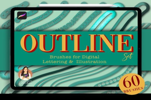 Download 60 Outline Procreate Brushes - Outline procreate brushes Collection