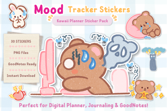 Download Mood Tracker Planner Stickers - Planner Collection