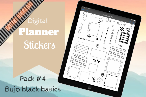 Download Digital Planner Stickers - Bujo Inspired - Planner Collection