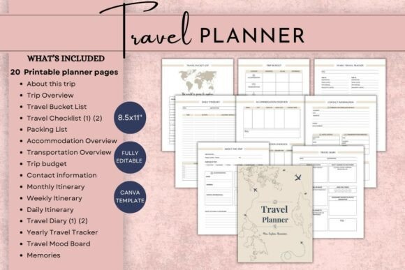 Download Travel Planner I Travel Journal - Planner Collection