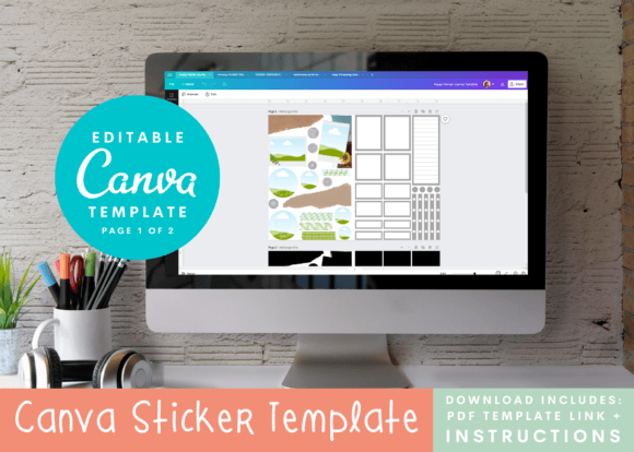 Download Canva Happy Planner Journal Template - Planner Collection