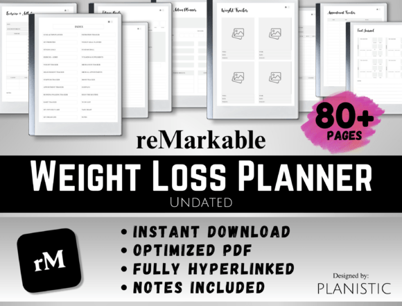 Download ReMarkable 2 Weight Loss Planner - Planner Collection