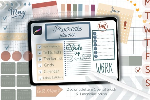 Download Procreate Planner Brushes. Basic Kit - Planner Collection