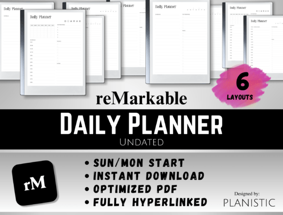 Download ReMarkable 2 ADHD Daily Planner Digital - Planner Collection