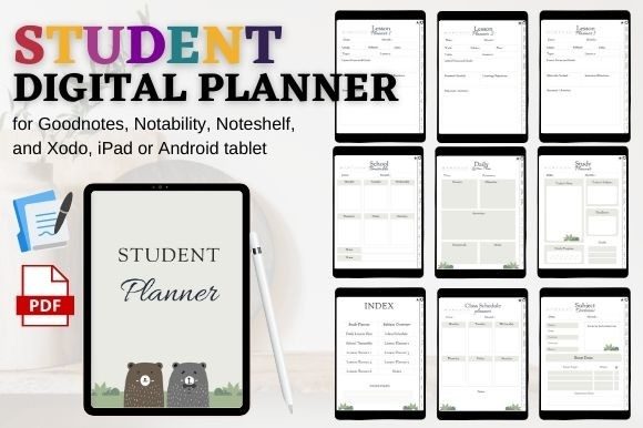 Download STUDENT DIGITAL PLANNER for Goodnotes - Planner Collection