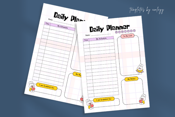 Download Kawaii Aesthetic Daily Planner Template - Planner Collection