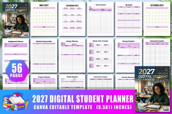 Download 2027 Digital Student Planner - Planner Collection