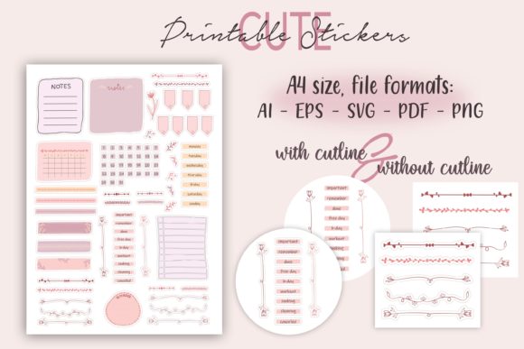Download Bullet Journal Planner Sticker Sheet - Planner Collection