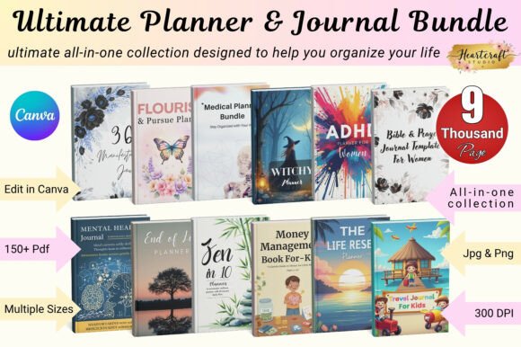 Download Ultimate Planner &amp; Journal Bundle - Planner Collection