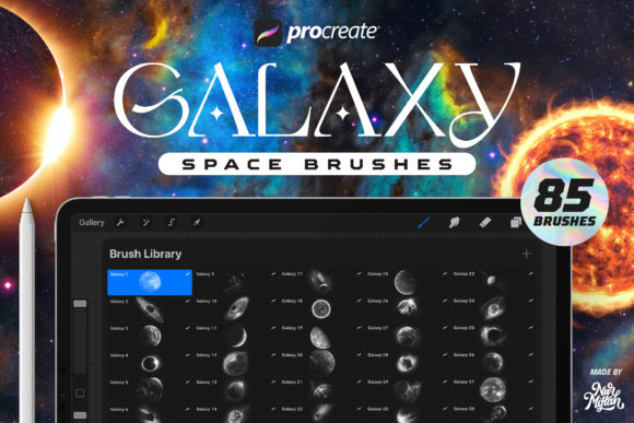 Download Procreate Galaxy Brushes Bundle - Procreate galaxy Collection