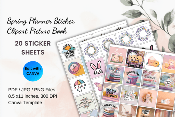 Download Spring Planner Sticker Clipart Book - Planner Collection